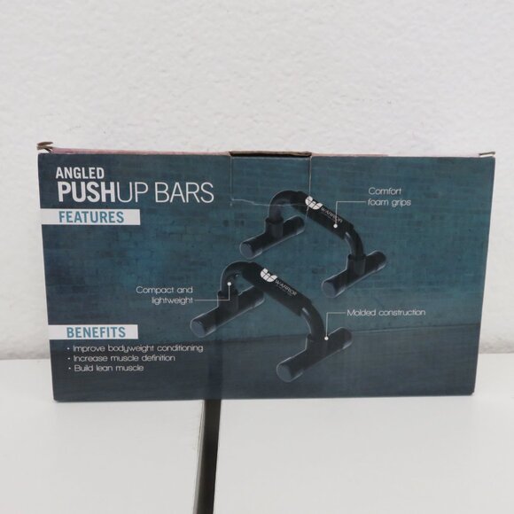 (#108) Warrior angled Push-Up Bars with Foam Grip Handles - Picture 4 of 5